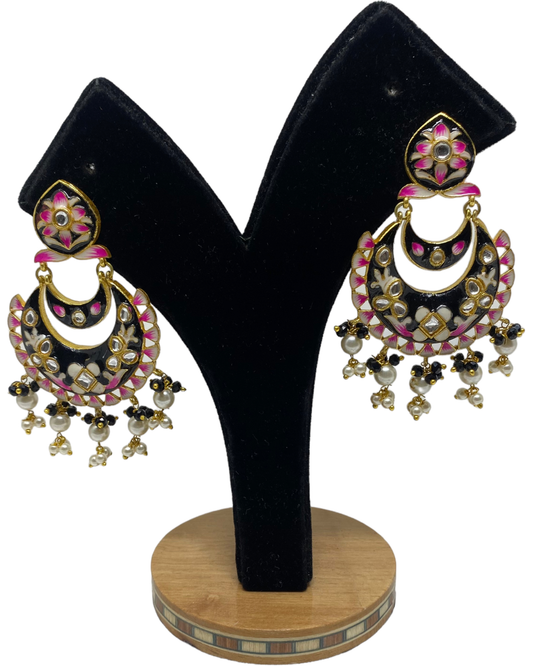 Jaipuri Handmade Colorful Earring With Meenakari KE10