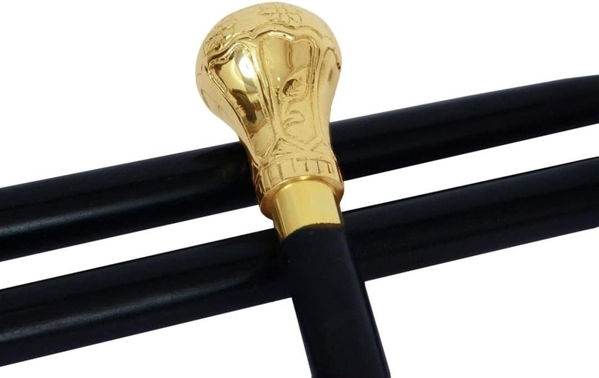 Bat Masterson Brass Knob Handle Walking Cane Replica of – Zenia Creations