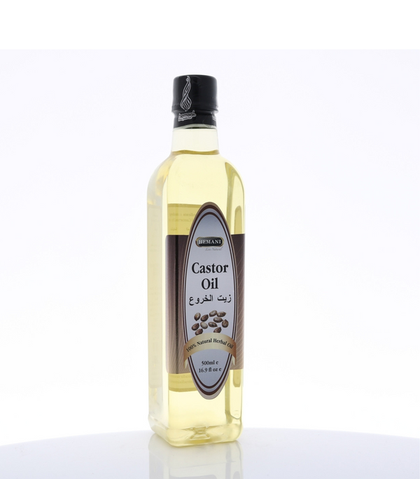 Hemani Castor Oil 500mL | 100% Pure Castor Oil for Hair Growth, Skin Care, and Other Benefits