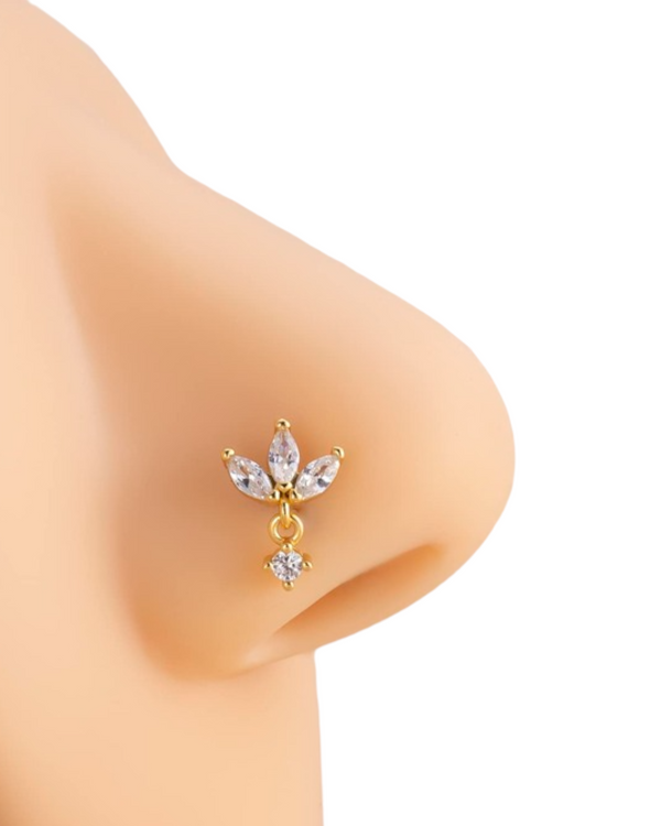 Cubic Zirconia Nose Stud Body Piercing Jewelry N34