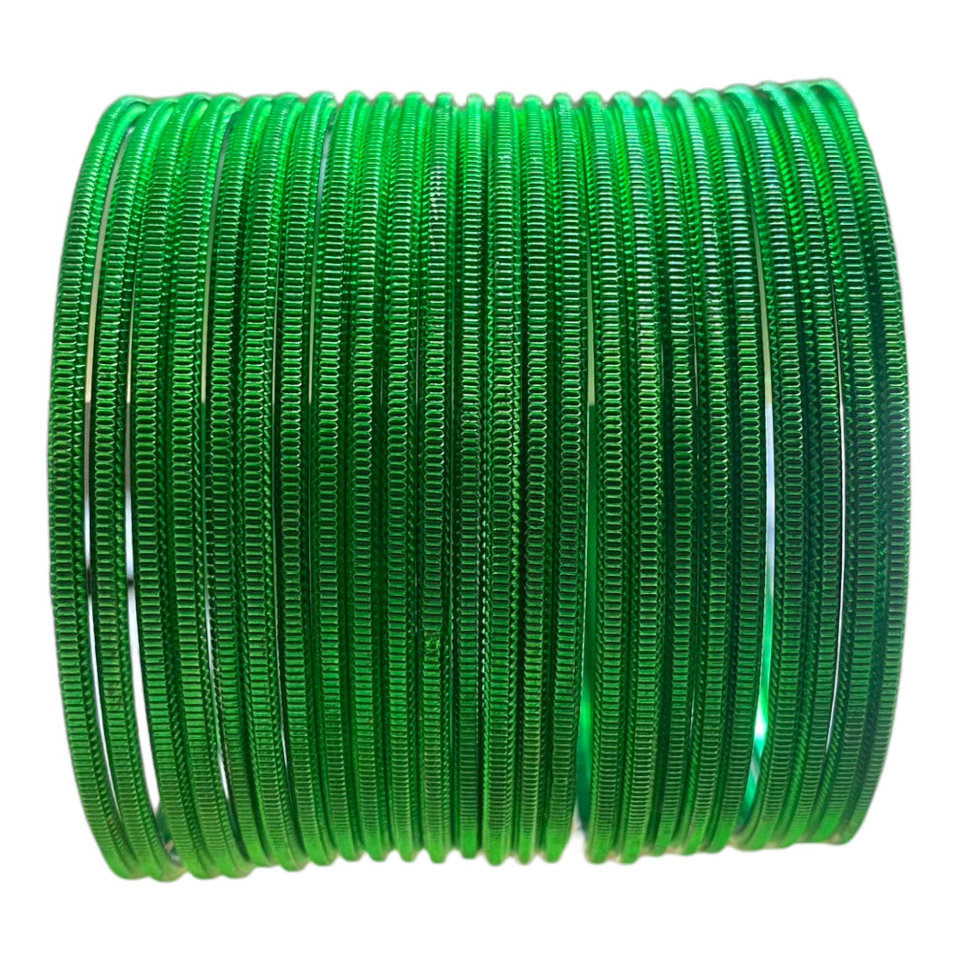 Model #M2 - Plain Smooth Set of 24 Metal Bangles Set - Zenia Creations