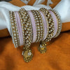 Gold finish Bangle set with Kalire for Wedding, Anniversary Indian Jewelry 1149