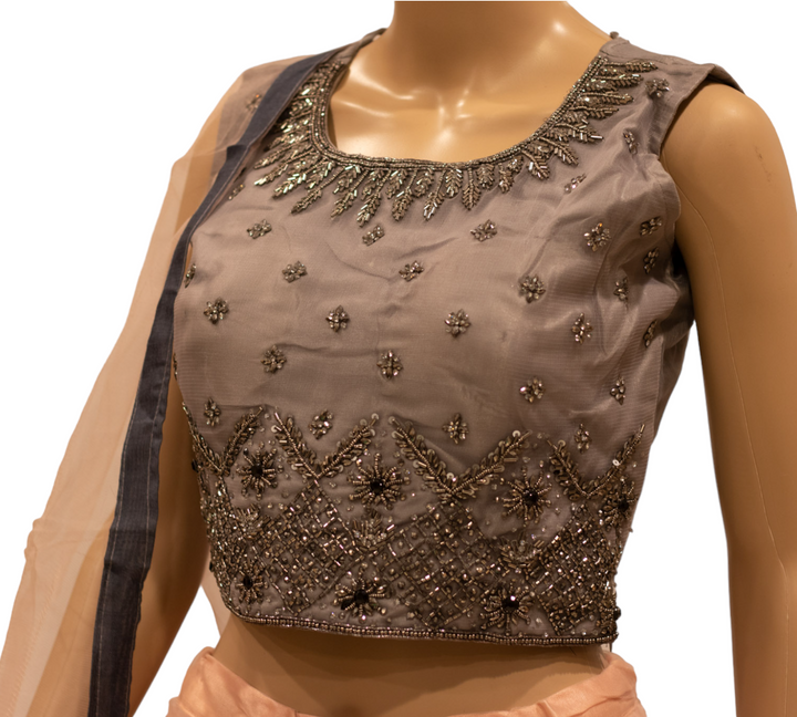 Partywear Lehenga Dress, Choli Blouse, and Net Dupatta Model 2 - Zenia Creations