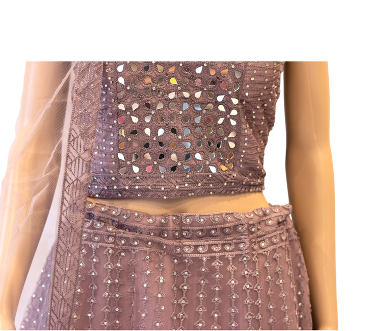 Partywear Lehenga Dress, Choli Blouse, and Net Dupatta Model 9 - Zenia Creations