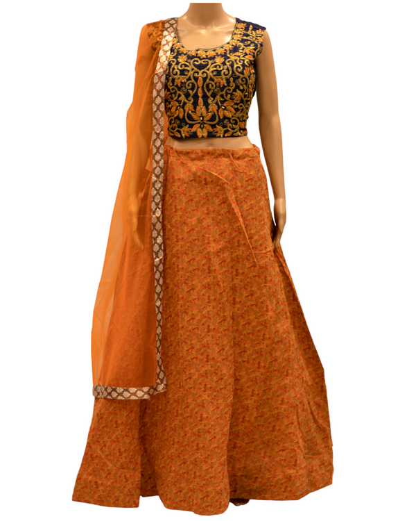 Partywear Lehenga Dress, Choli Blouse, and Net Dupatta Model 23 - Zenia Creations