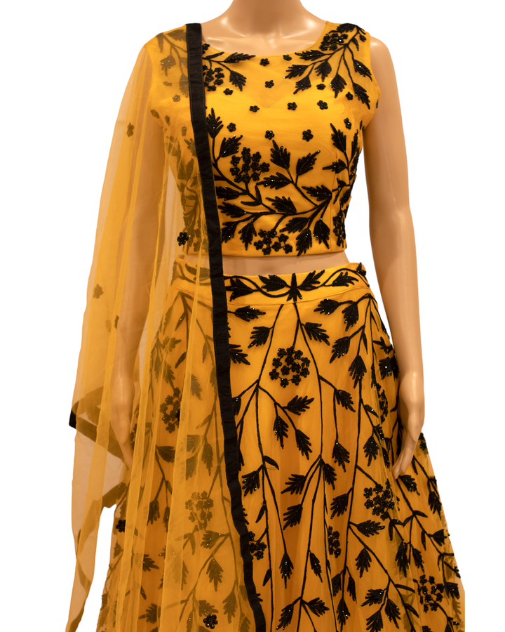 Partywear Lehenga Dress, Choli Blouse, and Net Dupatta Model 25 - Zenia Creations
