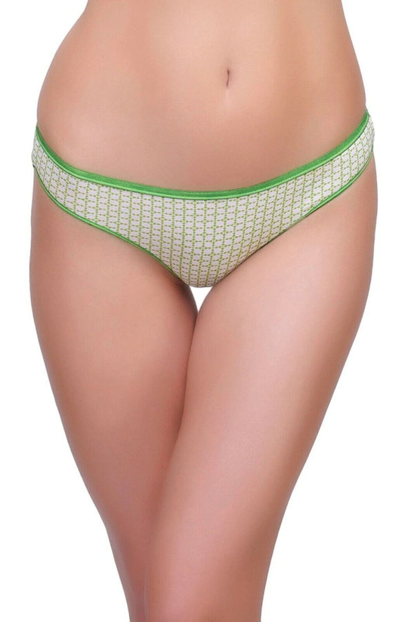 Organic Antimicrobial Anti Fungal Panty Underwear Green ISP035