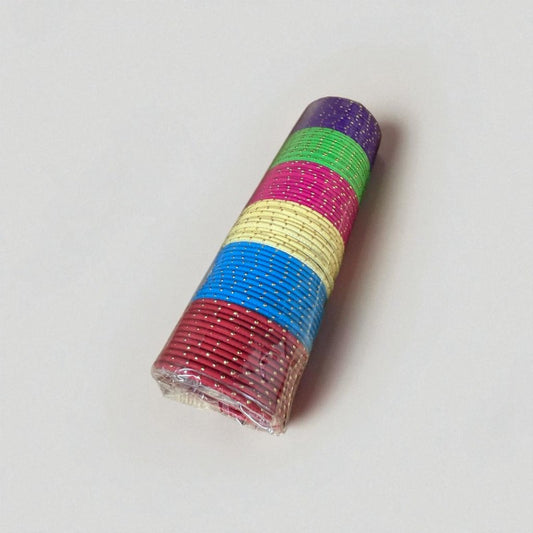 KD6A - Pack of 6 Kid Size Bangle Sets Size 2-0 | 12 Bangles Per Set | Traditional Style