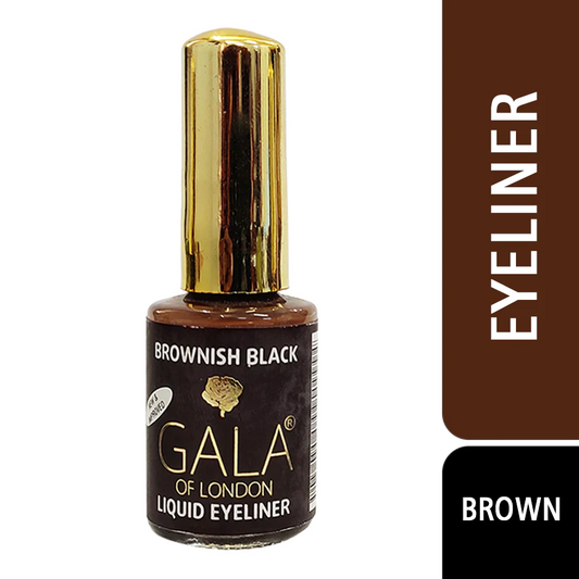 Gala of London Liquidline Brown | Long-Lasting, Waterproof, Smudge-Proof Liquid Eyeliner