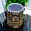 Mehendi Finish kangan Bangle set with Rhinestones Model #MG2