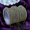 Mehendi Finish kangan Bangle set with Rhinestones Model #MG2