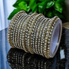 Mehendi Finish kangan Bangle set with Rhinestones Model #MG2