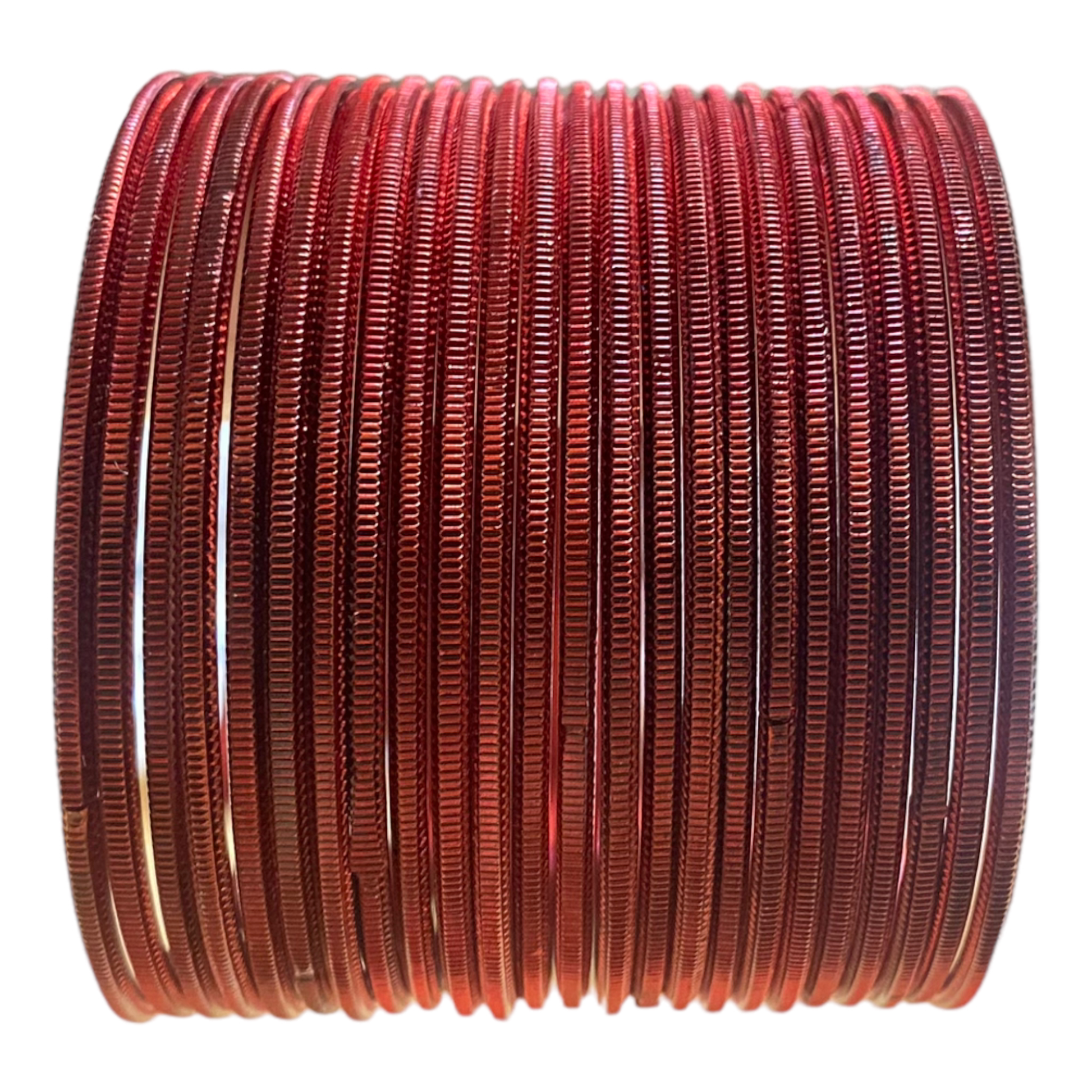 Model #M2 - Plain Smooth Set of 24 Metal Bangles Set - Zenia Creations