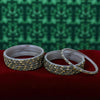 Set  of 12 Pooja - Indian Glass Bangles Churiyan Set various Colors and Sizes MP