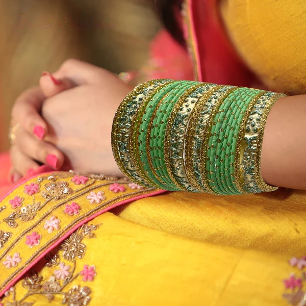 Indian Color Metal Bangle | Bracelet Set Churiyan #JUA1 JUNUN