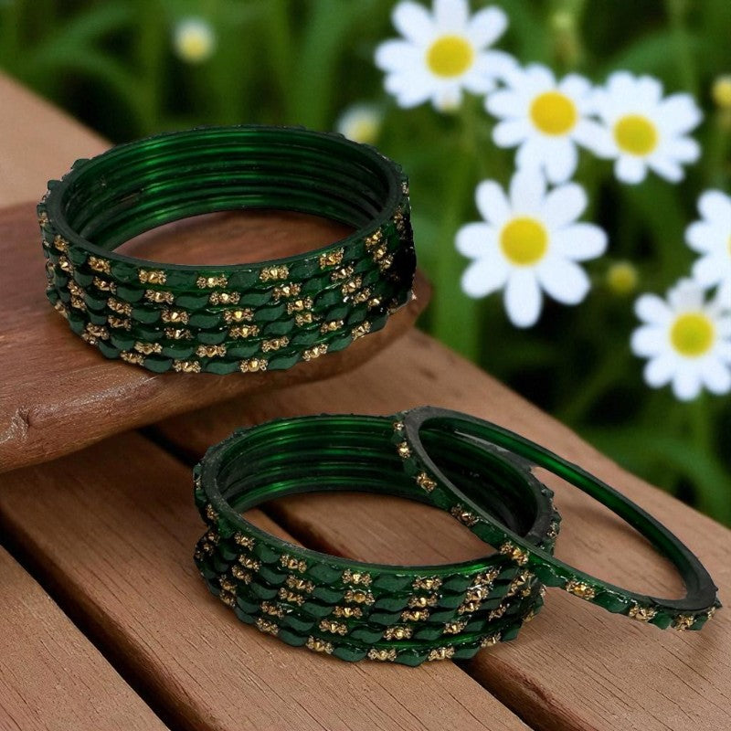 Set  of 12 Pooja - Indian Glass Bangles Churiyan Set various Colors and Sizes MP