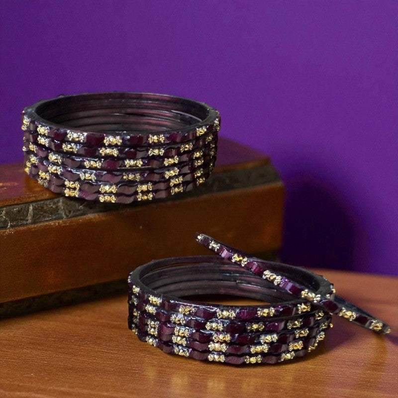 Set  of 12 Pooja - Indian Glass Bangles Churiyan Set various Colors and Sizes MP