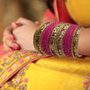Indian Color Metal Bangle | Bracelet Set Churiyan #JUA1 JUNUN