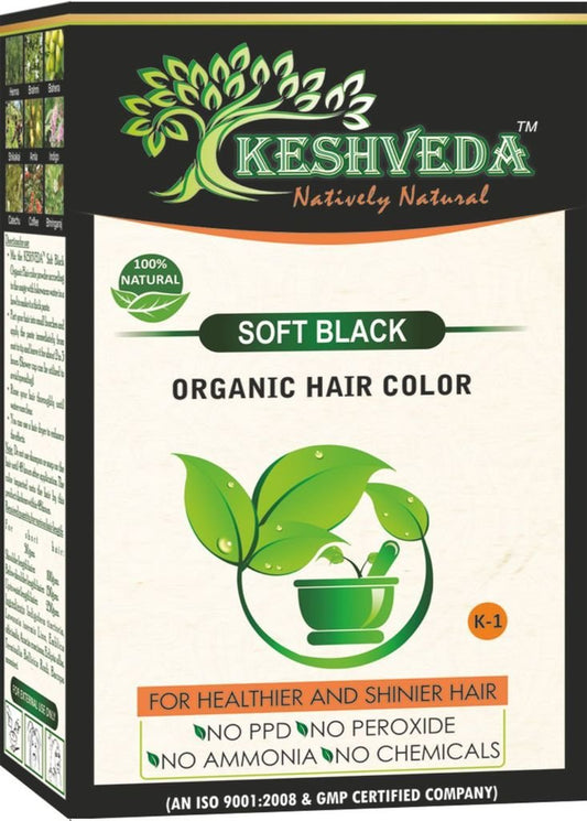 Keshveda Henna Hair Color Powder Dye: Vibrant Shades 100g