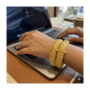 24k 1 Gram Gold Plated Hand Crafted 2pc Openable Kada Bracelet Set GK16 - Zenia Creations
