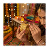 24k 1 Gram Gold Plated Hand Crafted 2pc Openable Broad Kada Bracelet Set GK29 - Zenia Creations