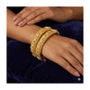 24k 1 Gram Gold Plated Hand Crafted 2pc Openable Kada Bracelet Set GK30 - Zenia Creations