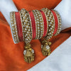 Gold finish Bangle set with Kalire for Wedding, Anniversary Indian Jewelry 1149