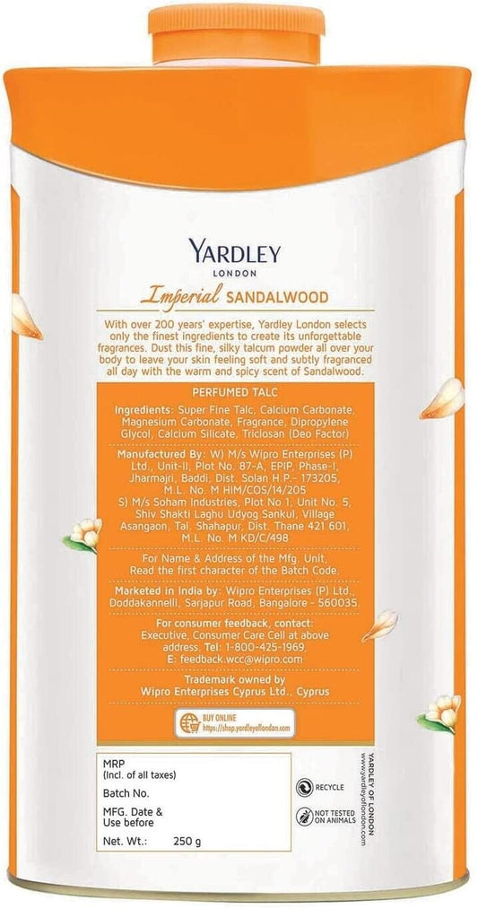 Yardley London Talcum Powder: Sandalwood Serenity: