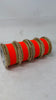 1186- Orange Velvet Bangle Set for Both Hands – Antique Gold Bridal