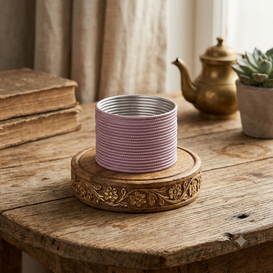 KGF- Kids Pink Textured Metal Bangle Set (Pack of 24)