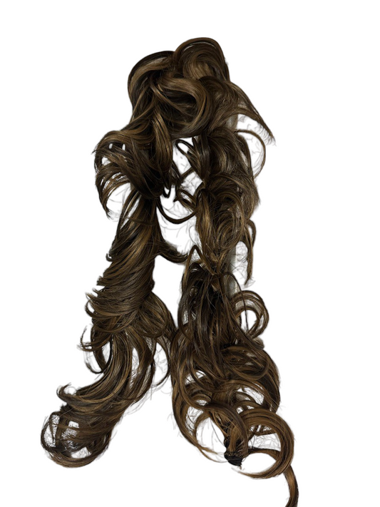 Halo Hair Extension 26-30" Long Caramel Highlight