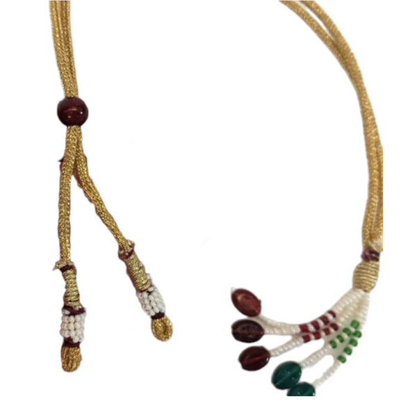 Adjustable Gold Necklace Extension Thread Necklace Cord Zari Dori