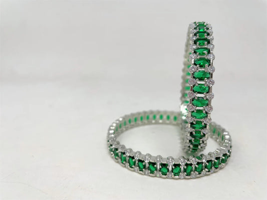 AD Bangles with American Diamond Stones Available in Different Colors and Sizes ADB45