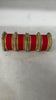 1186- Red Velvet Bangle Set for Both Hands – Antique Gold Pearl Beaded Bridal