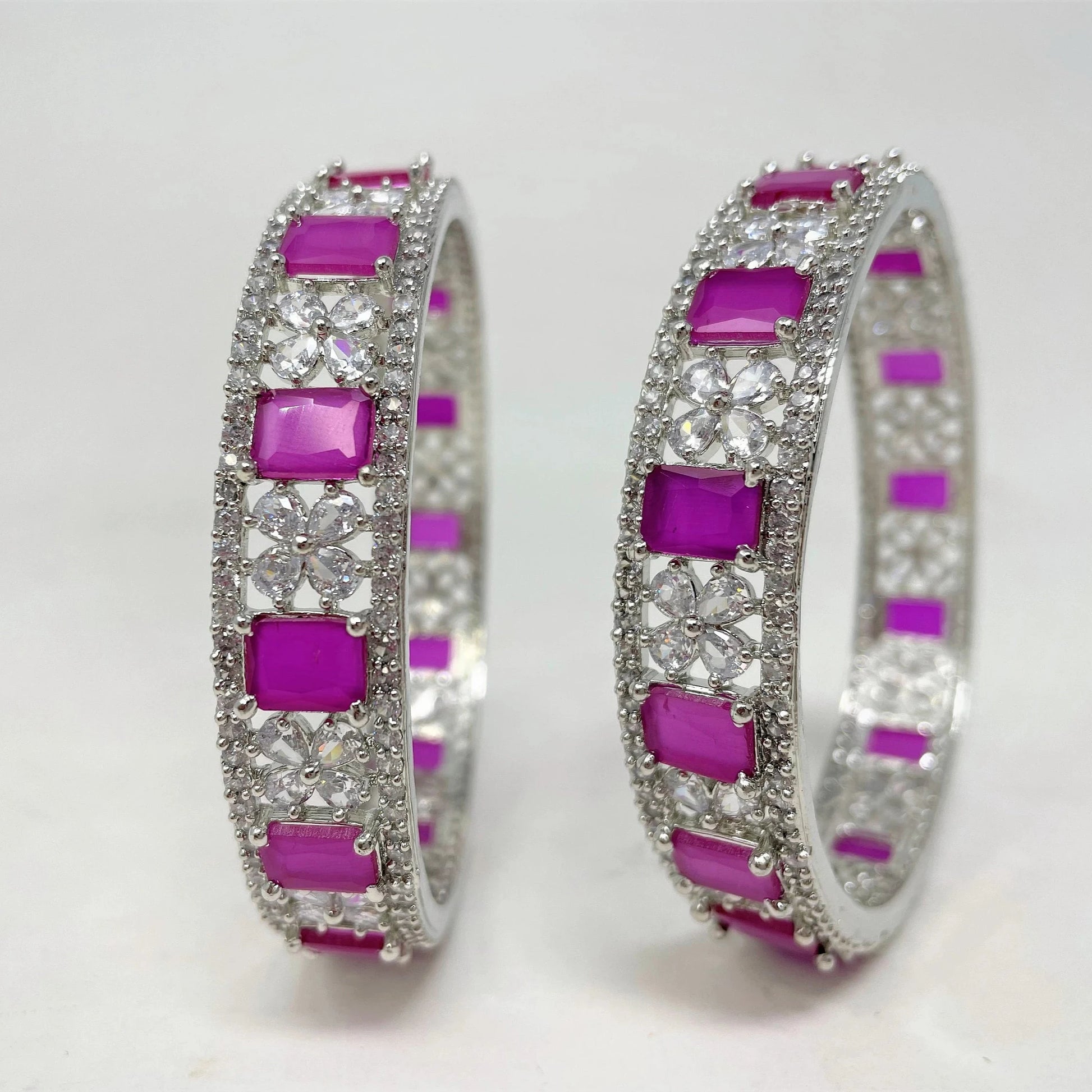 AD Bangles with American Diamond Stones Available in Different Colors and Sizes ADB69