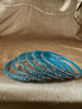 DUBAI - Handcrafted Glass Bangles With Glitter And Rhinestones Work