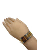 Gold Plated Dual Tone Dubai Style Kada Cuff Bracelet  #GPW4