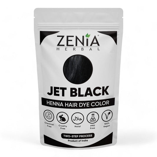 Zenia Organic Henna Hair Color Jet Black 100g