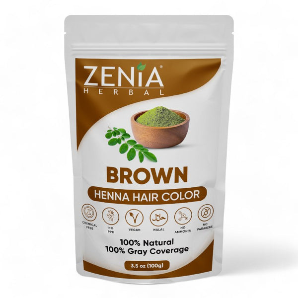 Zenia Organic Henna Hair Color Brown 100g
