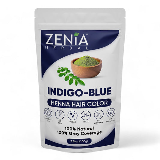 Zenia Indigo-Blue Hair Color Organic Henna 100g