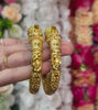 24k 1 Gram Gold Plated Rajasthani Hasli Kadli 2pc Openable Kada Bracelet Set GK11