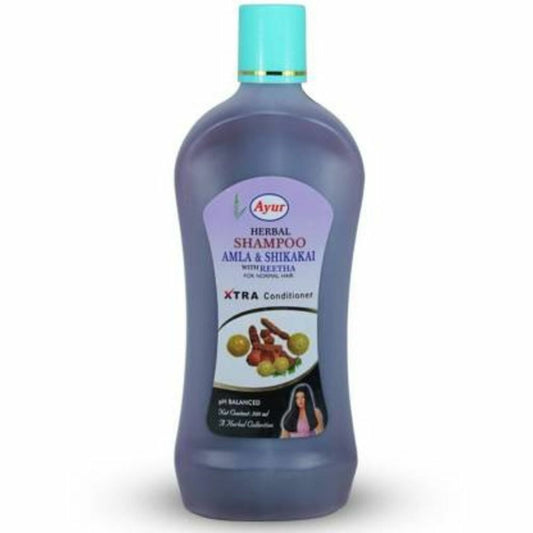 500ml Ayur Herbal Amla Shikakai Reetha Shampoo Conditioner For Normal Hair