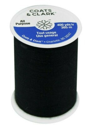 120 BLACK COLOR 230A-2 Coats & Clark Dual Duty All Purpose Thread 400yds