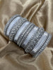 1181 Indian Bridal Chuda Churiyan Metal Silver Kangan Bangles Set - Zenia Creations