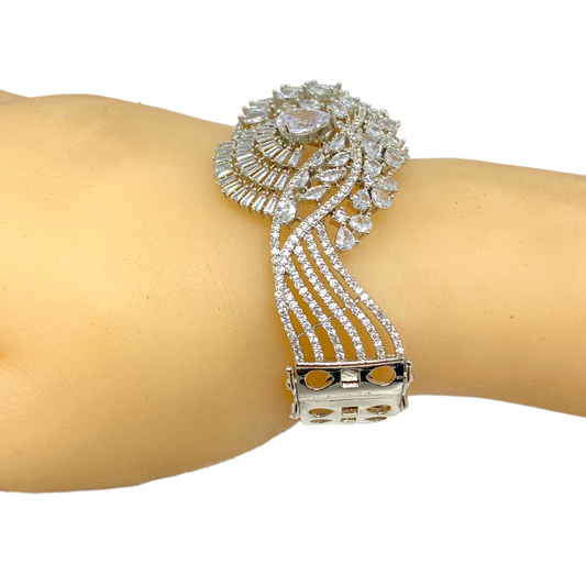 AD Openable Bracelets with American Diamond CZ Stones #ADBR21