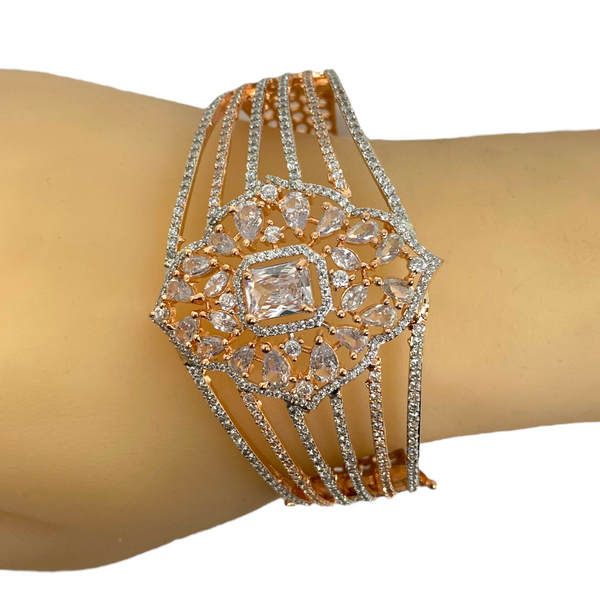 AD Openable Bracelets with American Diamond CZ Stones #ADBR20