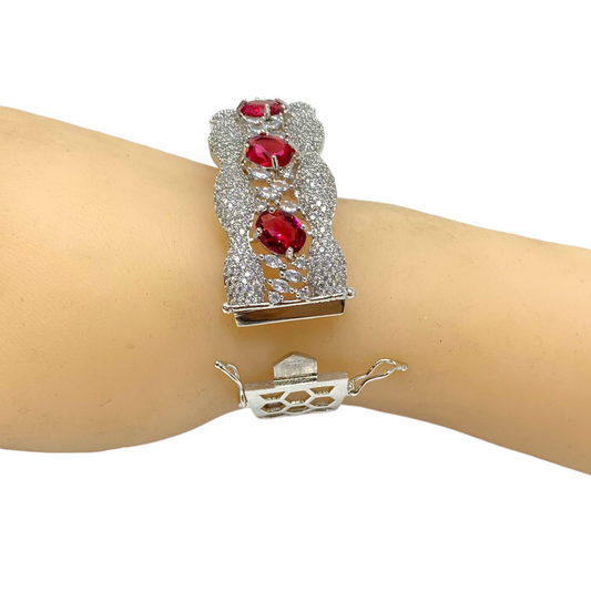 AD Openable Bracelets with American Diamond CZ Stones #ADBR15