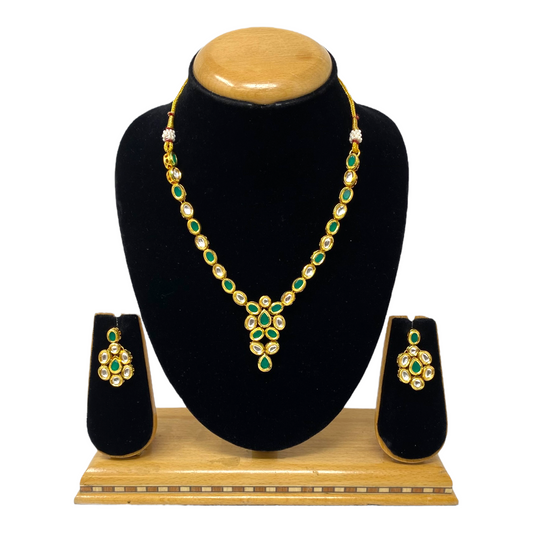 Kundan Necklace Set With Back Meenakari #KS15