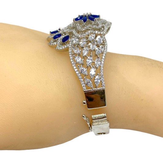 AD Openable Bracelets With American Diamond CZ & Baguette Stones #ADBR35