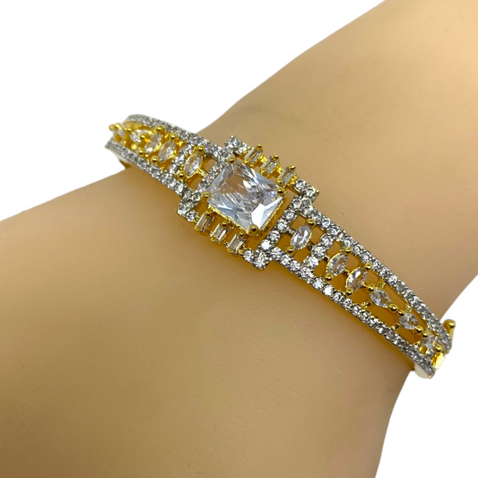 AD Openable Bracelets with American Diamond CZ Stones #ADBR1